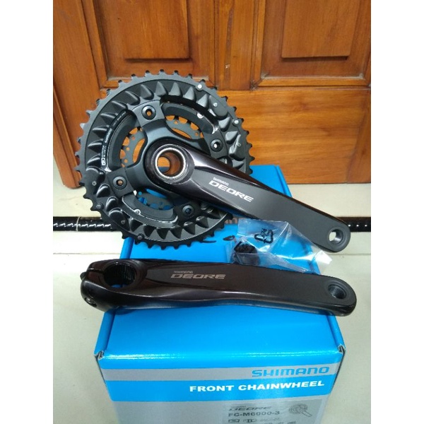 CRANK SHIMANO DEORE 3 SPEED M6000 22 30 40 CRANK SHIMANO DEORE TRIPLE