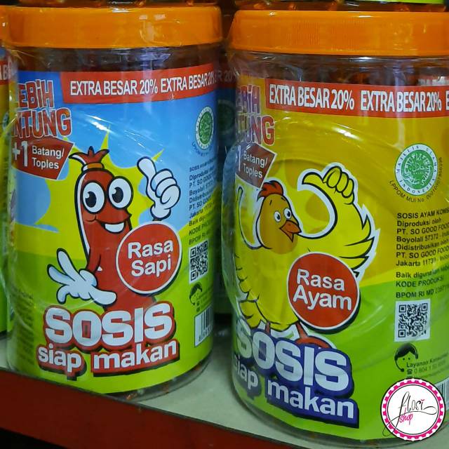 

SOSIS SO NICE SIAP MAKAN AYAM DAN SAPI 20% EXTRA