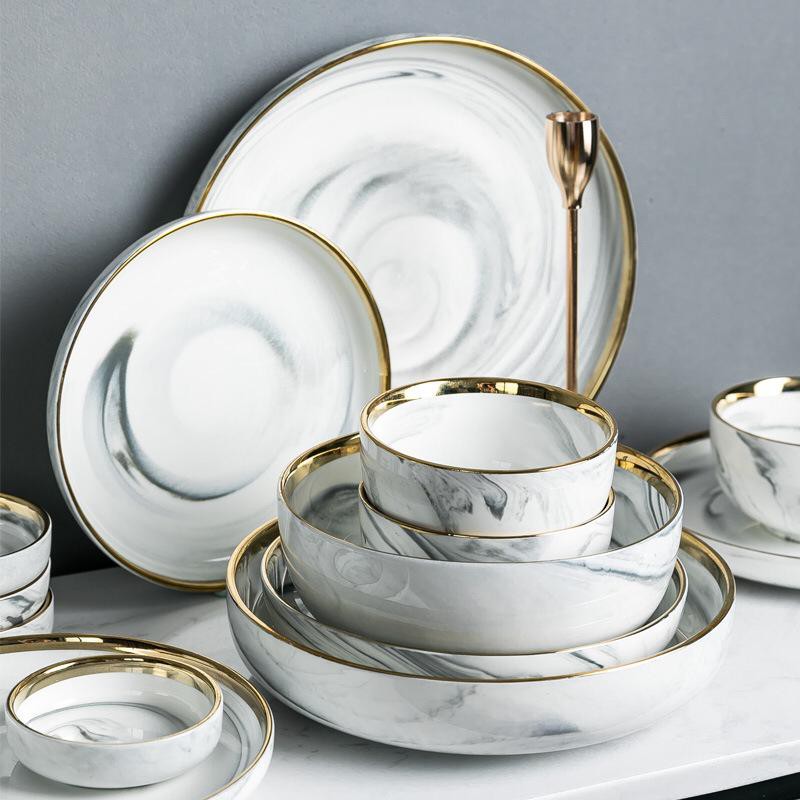 White Pattern Porcelain Plate - Piring -  Piring Saji - Piirng Keramik - Piring Cantik - Piring Puti