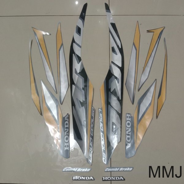 Sticker striping Honda Vario CBS ISS 125 2020 2021 biru matt