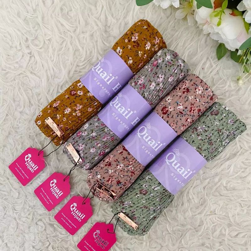 Aimee Quail Hijab//pasmina plisket