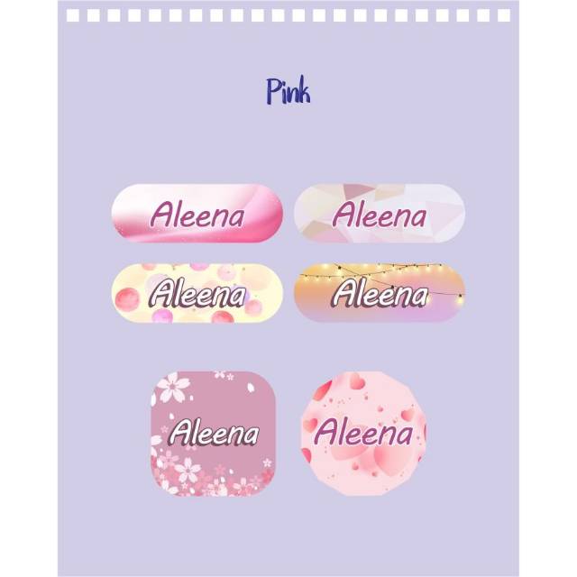 

PO STICKER NAMA ANTI AIR, 1 TEMA DAPAT 192 STICKER
