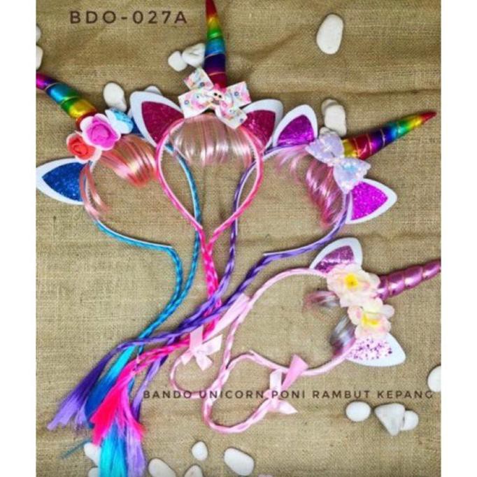 TERLUCU BANDO UNICORN PONI RAMBUT KEPANG