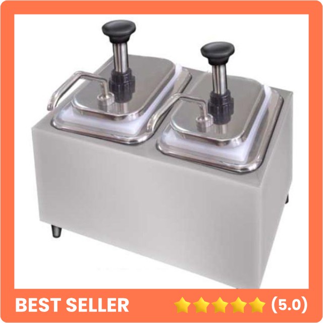 

MESIN POMPA SAUS TEMPAT SAUS STAINLESS STEEL SAUCE PAN GETRA 151444 CONDIMENT PAN 2 BOWL SP20 MURAH