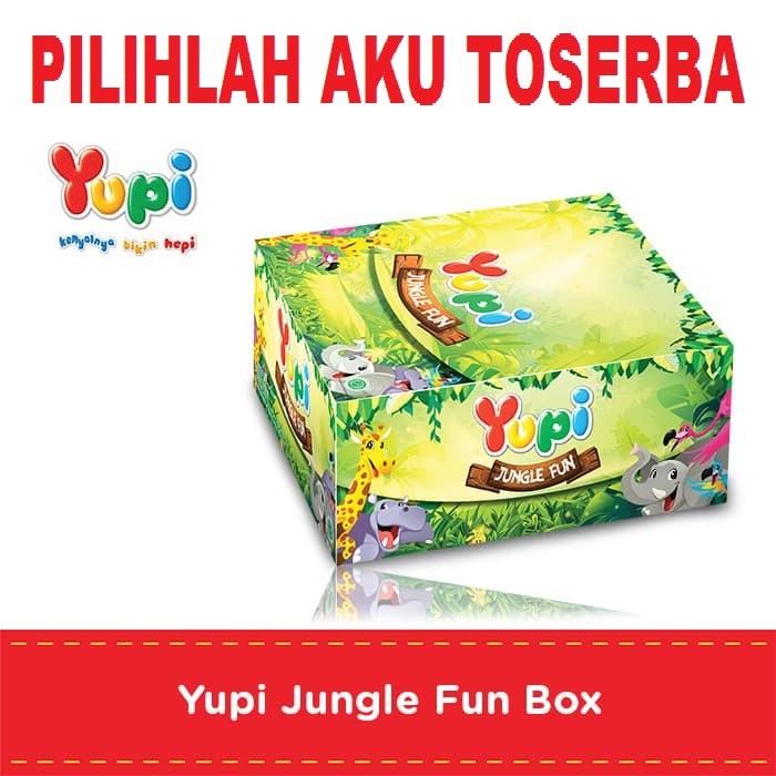 YUPI JUNGLE FUN BOX - ( HARGA 1 DUS ISI 12 BOX )