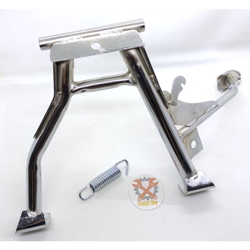 Standar dua/standar tengah cagak dua chrome ring 14 dan ring 17 universal beat Scoopy Vario 110 spacy
