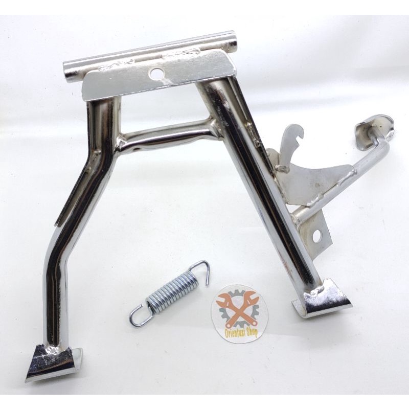 Standar dua/standar tengah cagak dua chrome ring 17 universal beat Scoopy Vario Genio spacy