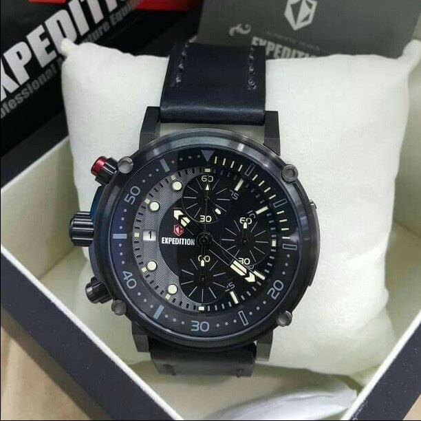 JAM TANGAN PRIA EXPEDITION E 6726 / E6726 LEATHER ORIGINAL GARANSI 1 TAHUN