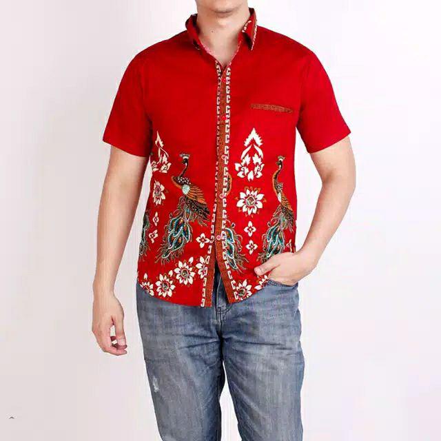 Kemeja Batik Pria 113 Awe / Kemeja Batik Pria Lengan Pendek