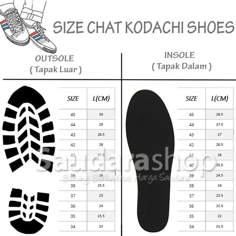 Sepatu Kodachi 8172 Hitam Lis Putih / Sepatu Kodachi 8172 / Kodachi Hitam