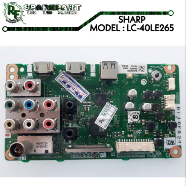 MB TV LED SHARP LC-40LE265I LC 40LE265 I  Mainboard tv led sharp lc-40le265m  lc 40le265 m