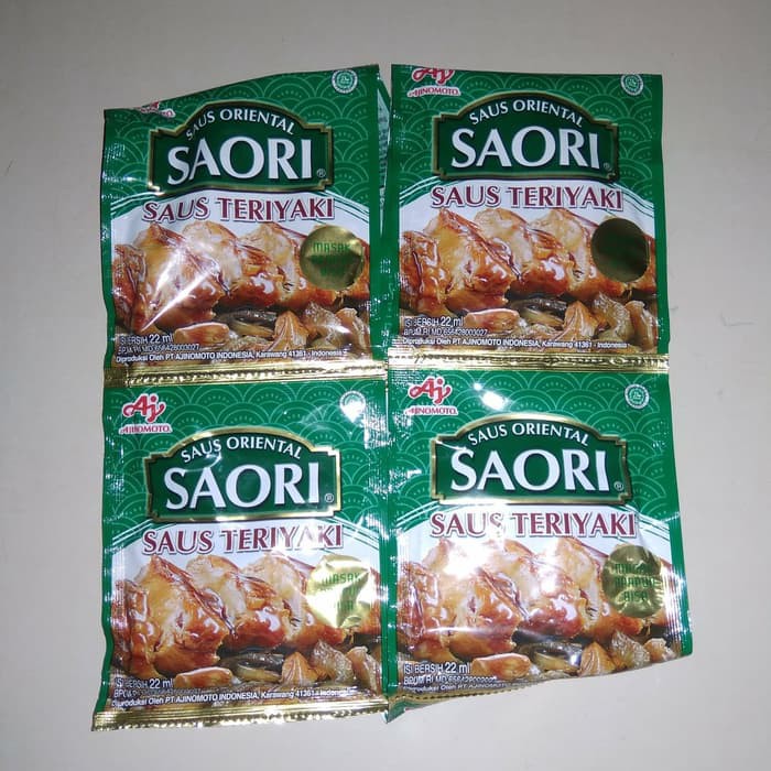 

Saori Saus Teriyaki 22ml (isi 4 Sachet)