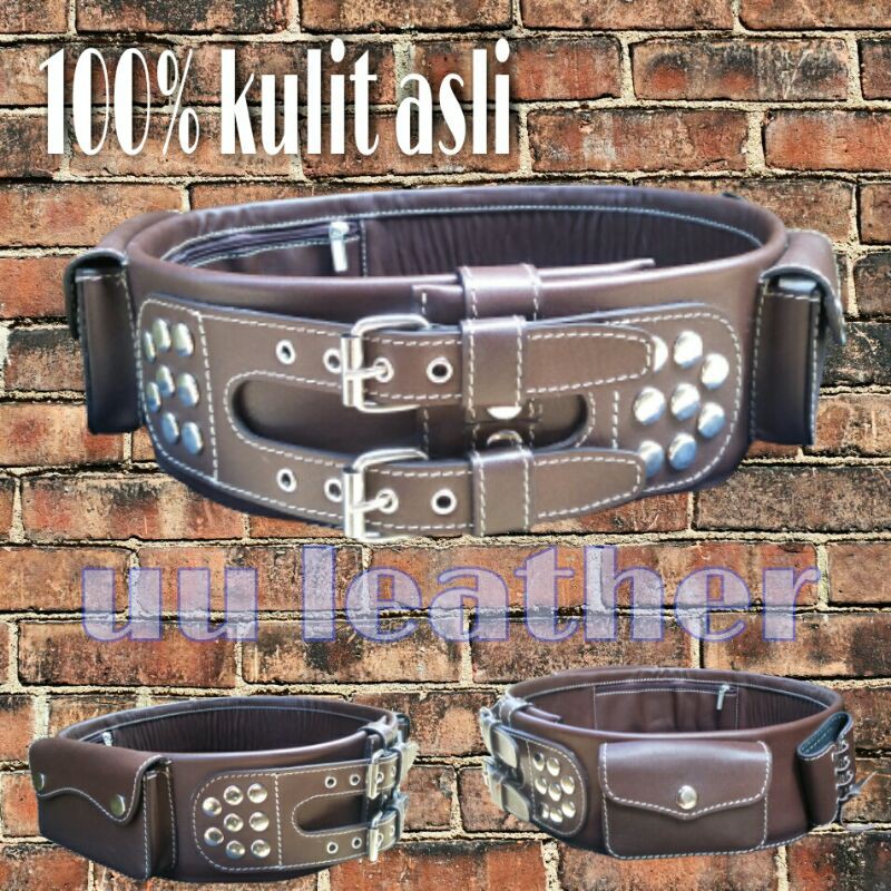 sabuk jawara asli kulit full up/gesper pria kulit/sabuk batawi kulit/sabuk otot kulit
