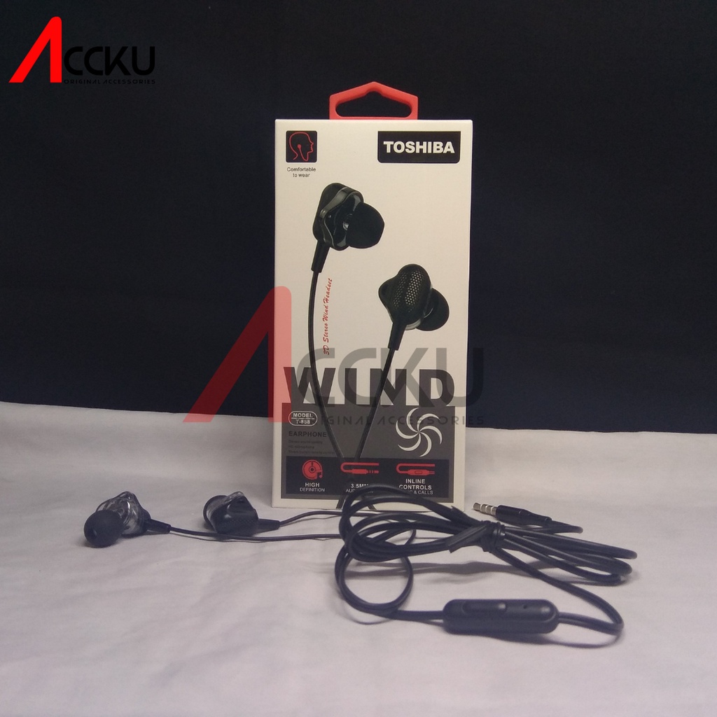 [T-888 ] Headset toshiba headset murah headset bukan anker jack 3.5mm