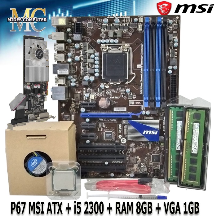 MOBO Mainboard Motherboard P67 Intel 1155 ATX MSI