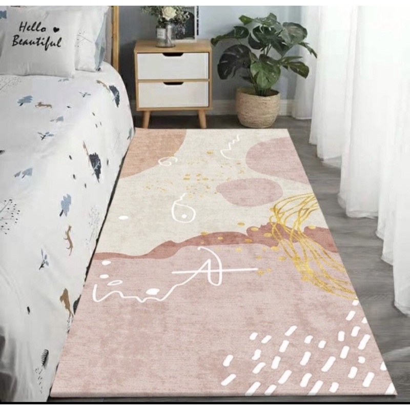 KARPET AESTHETIC BESAR PINK BY PERINTILANSHABBY