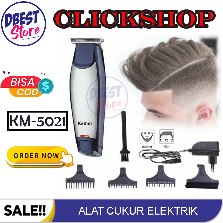 [BISA COD] Original KEMEI KM 5021/KM-5021 Alat Cukur Rambut Tanpa Kabel - Alat Cukur Rambut Cordless Hair Clipper 3 in 1 - Clipper Rambut / Alat Cukur Rambut Elektrik Alat Cukur Rambut Jenggot dan Kumis - 1Set