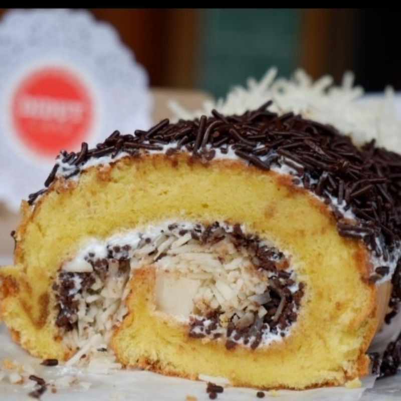 

Bolu gulung coklat keju didut cake