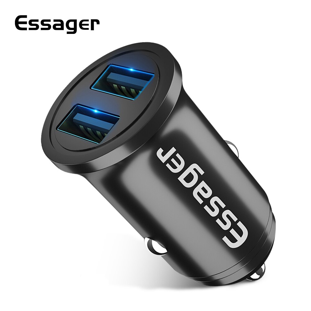 

Eeger Charger Mobil USB Ganda 4.8A untuk iPhone / Samsung / Xiaomi / oppo / vivo