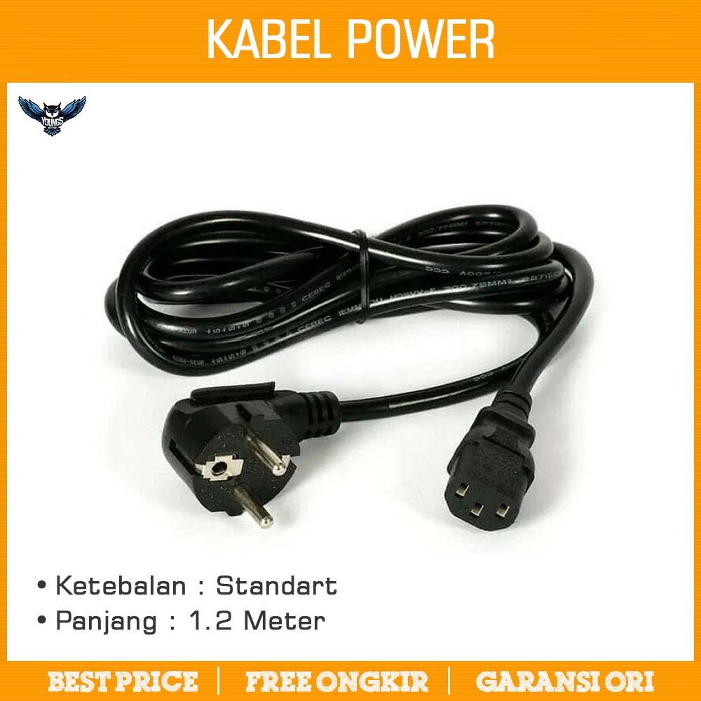 Kabel Power Standart - PSU Power Supply CPU PC Komputer Cable Standar