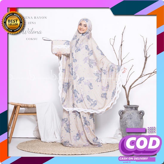 Mukena Mewah Tulip Bordir Ahsani Ekspresso Mukena Wanita Mukena Ahsani Belimukena Premium - Mukena