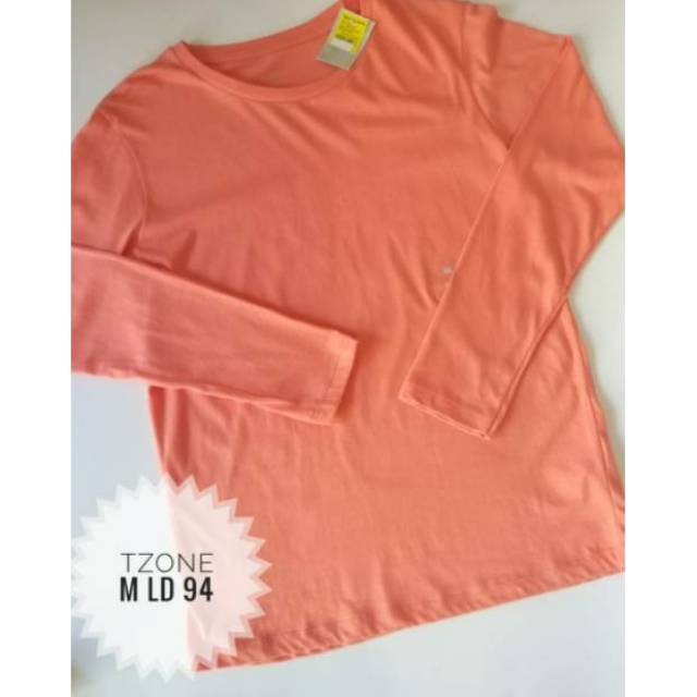 Kaos Tzone Polos Lengan Panjang
