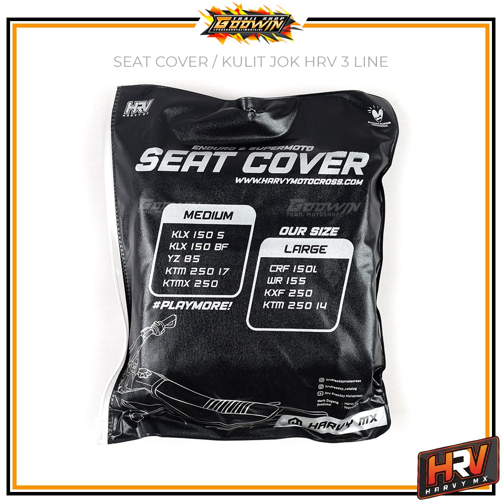 Seat Cover Sarung Kulit Jok HRV Enduro Supermoto CRF 150L KLX 150 S BIGFOOT KTM 250 YZ 85 KXF 250 WR