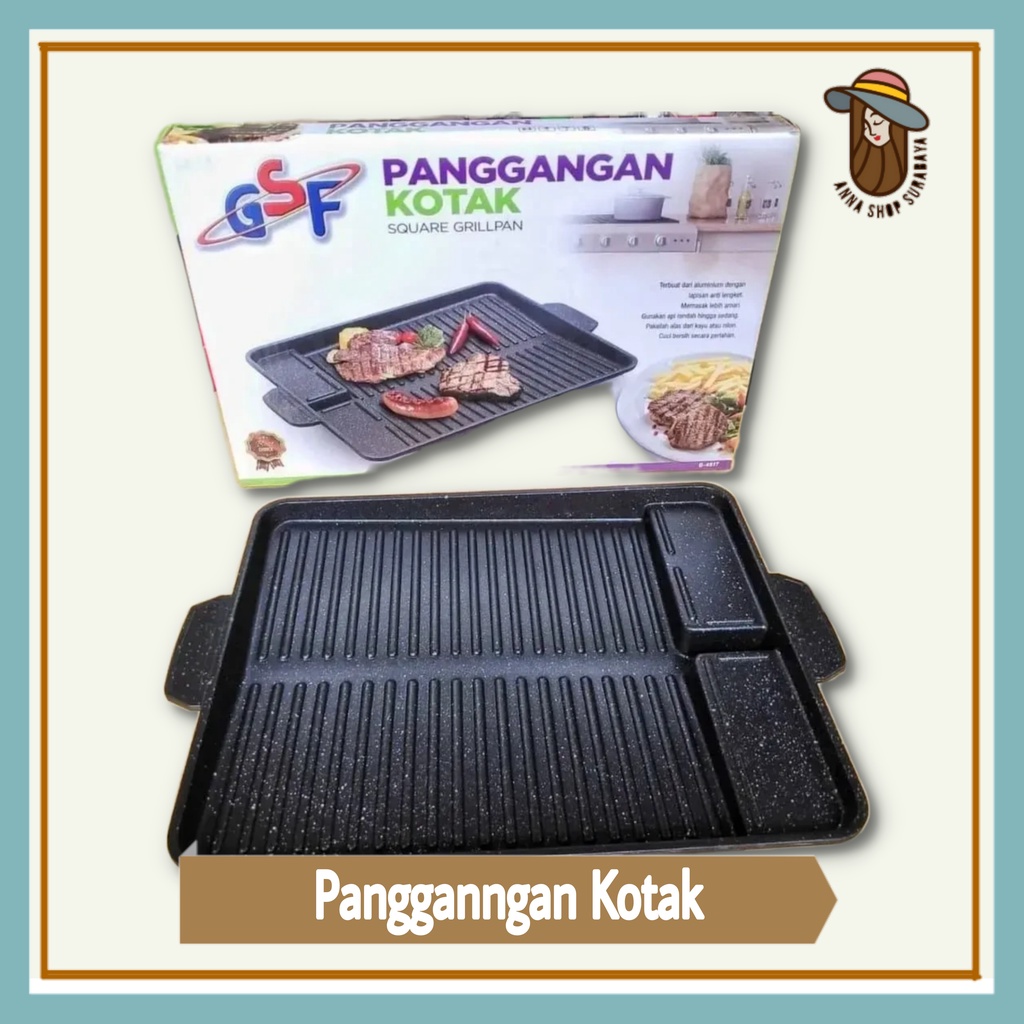 Yakiniku Grill pan BBQ Grillpan Alat Pemanggang Barberque Non Stick Alat Pemanggang BBQ / Tempat Pemanggang Daging