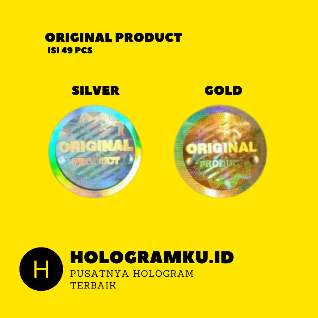 

STICKER HOLOGRAM ORIGINAL PRODUCT \\ ORIGINAL PRODUK \\ HOLOGRAMKU