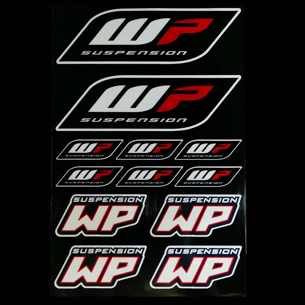 【Ready Stock】Motorcycle WP Suspension Motorcycle Bicycle Sticker Forks Decals Stickers Graphic Set Logo Adhesive Kit