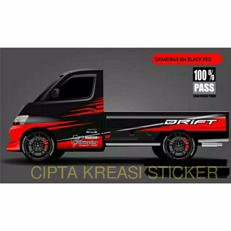 sticker stiker cutting stiker mobil pick up Daihatsu grand max