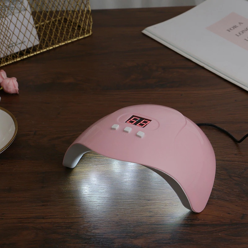 Pengering Kutek Kuku UV LED Nail Dryer 54 W - GB11773 - Pink