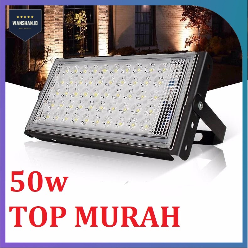 [WS] LAMPU SOROT / TEMBAK LED SLIM 50 WATT / 50W RGB LED FLOODLIGHT50 WATT AC 220V kap sorot