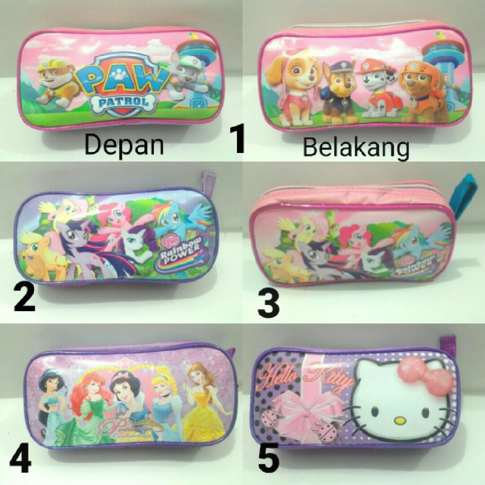 

Tempat Pensil / Kotak Pensil Karakter Pony Paw Frozen List Glitter