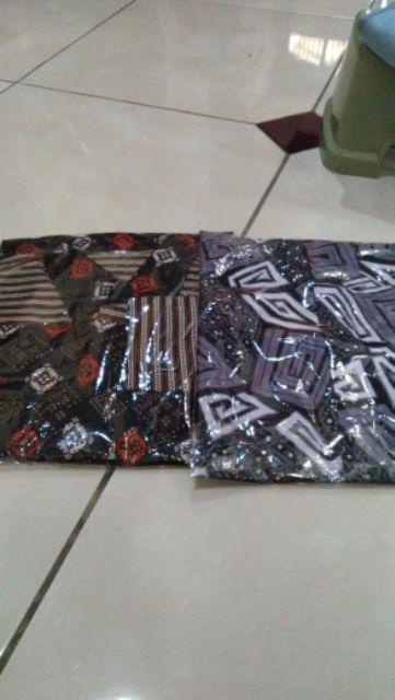Diskon Distro Batik Hrb026 Kenongo Hem Pendek Padi Pekalongan M L Xl Batik Pria Murah Modern Grosir