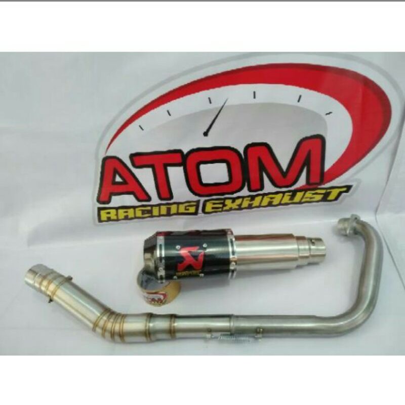 knalpot Akrapovic carbon Vixion