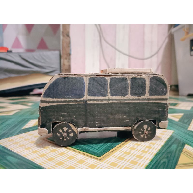 

Kerajinan Kardus/Prakarya Kardus/Tugas Kardus/Mobil Kardus