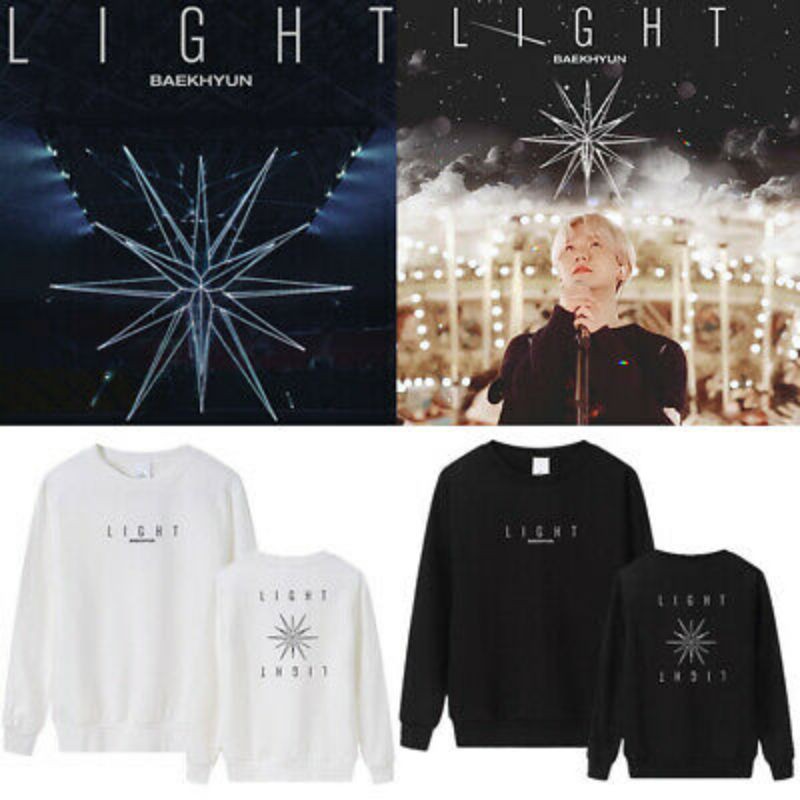 Sweater Basic EXO Baekhyun Light Konser