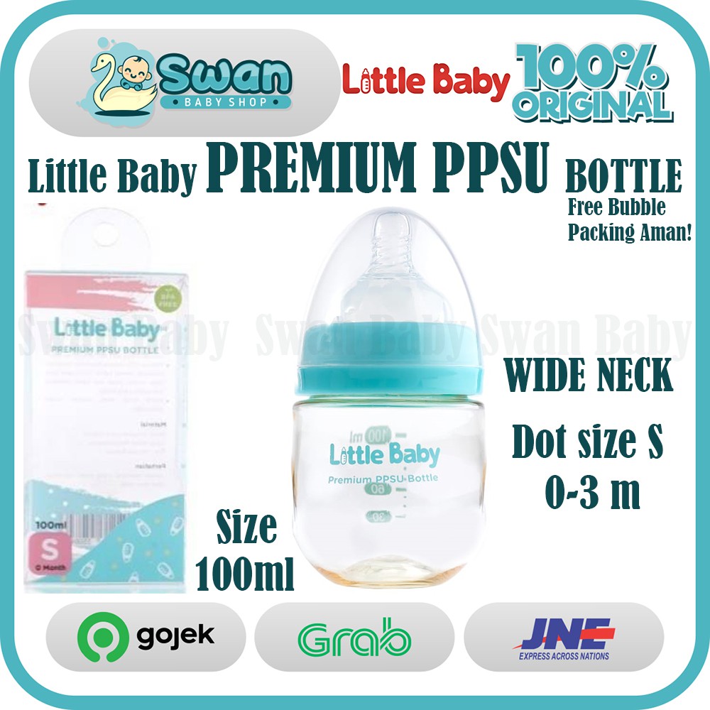 Little Baby Premium PPSU Wide Neck Bottle - Botol Susu Dot Bayi 100ml