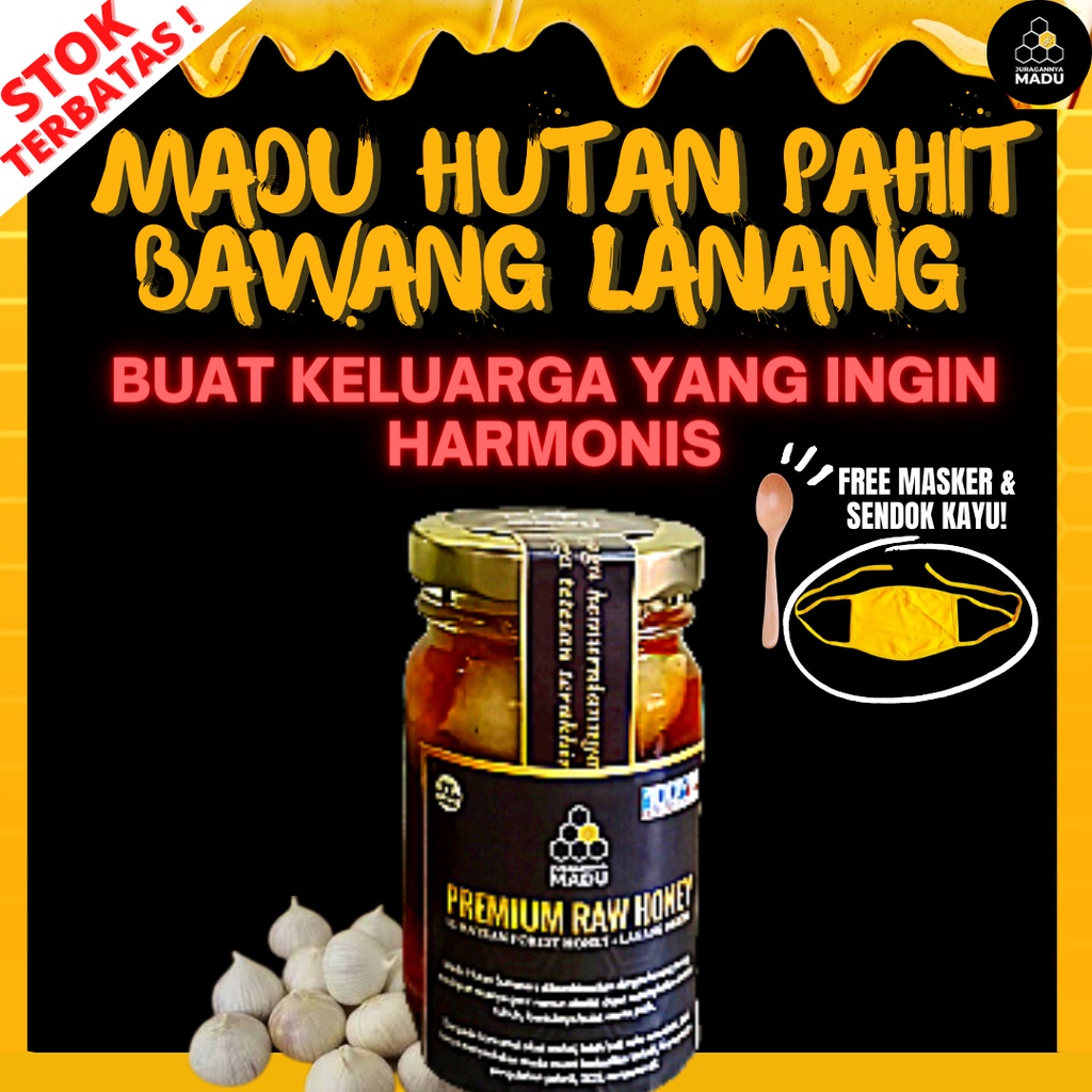

BAWANG LANANG + MADU HUTAN PAHIT UNTUK STAMINA PRIA & KESEHATAN 250 GR