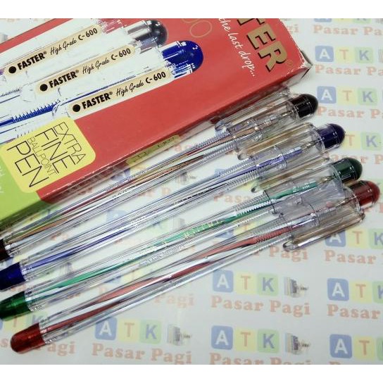 

♫ pen faster C 600 hitam dan biru - Hitam ۞