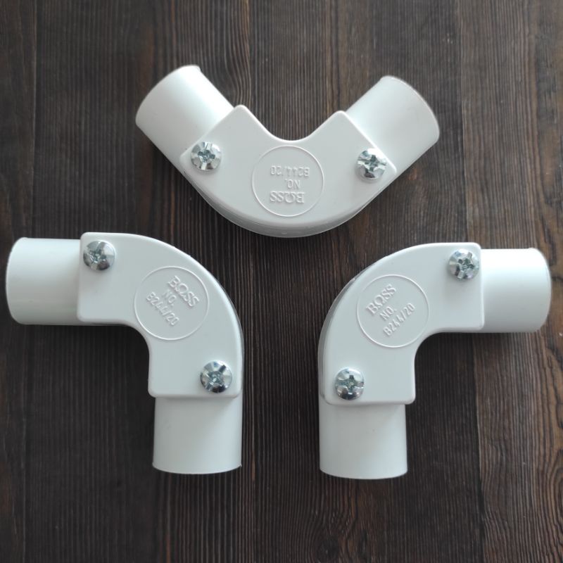Elbow/ Knee/ Keni/ L Pipa PVC 20mm Boss