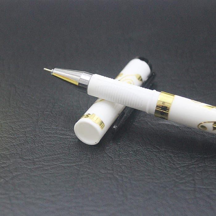 

Terlaris Pena Ballpoint Bolpen Pulpen Rollerball Gel Pen 0.5 GP-765 Floral Gold