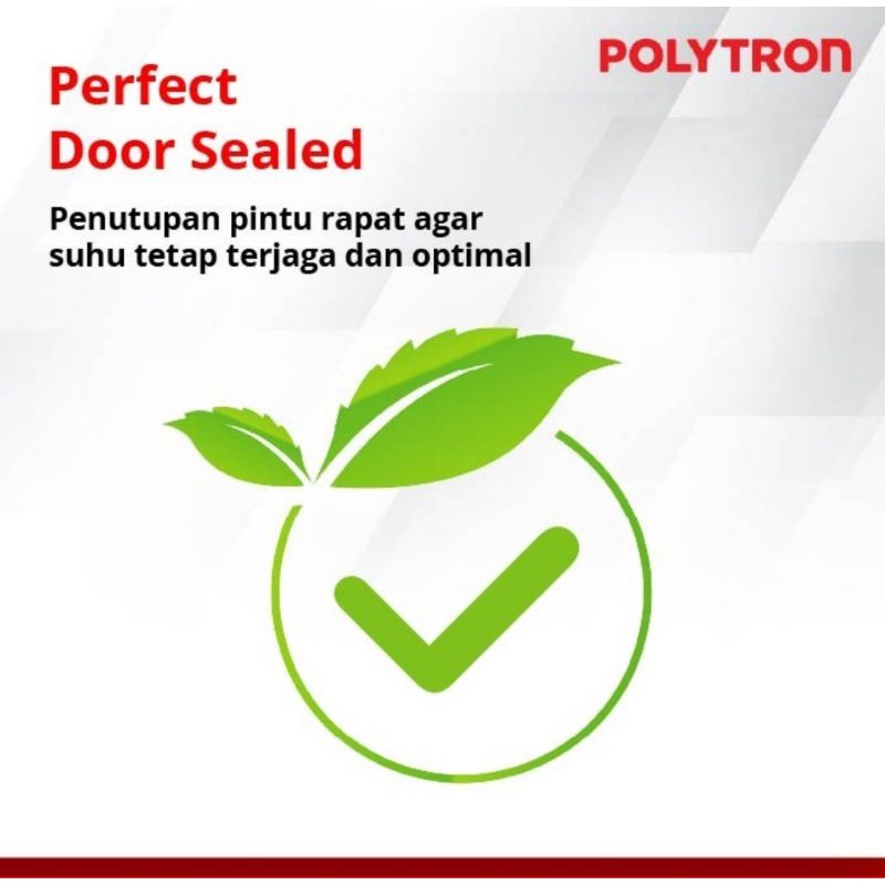 KULKAS POLYTRON 1 PINTU PRA-15/16/17/18-PLX/PRX Model Gagang Bunga kaca