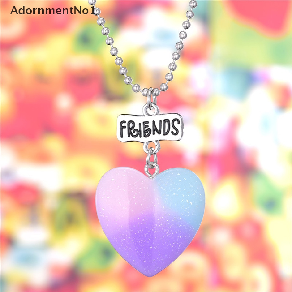 [AdornmentNo1] 2021 BFF Colorful Pendant Necklace Best Friends Necklace Friendship Jewelry Gift [new]