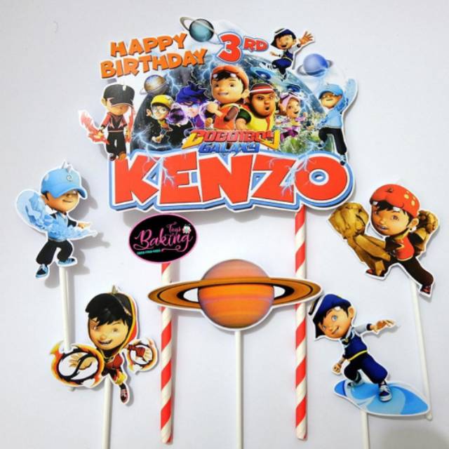 Topper Cake Birthday Boboiboy
