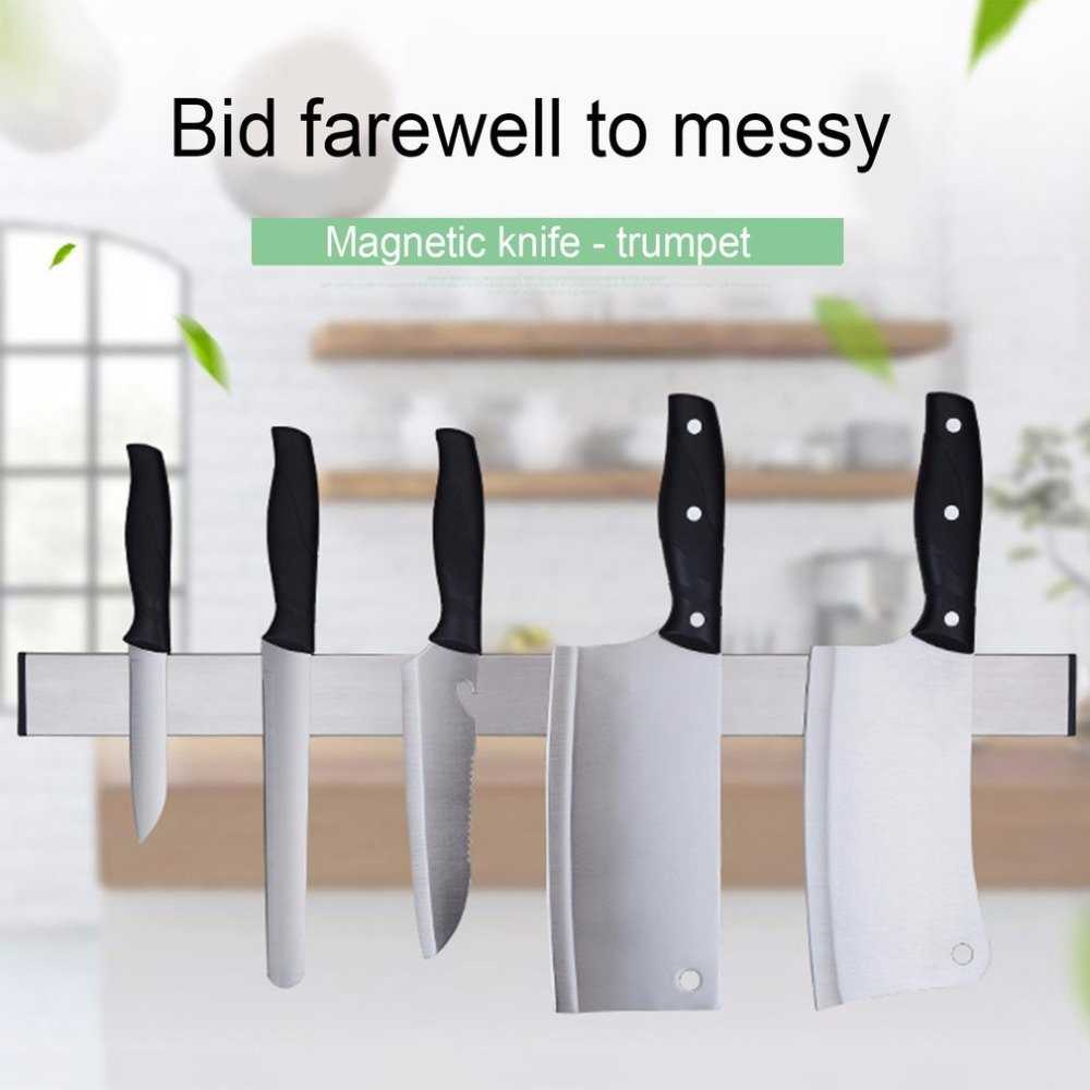 Rak Pisau Magnet Serbaguna Magnetic knife Holder Stainless Steel