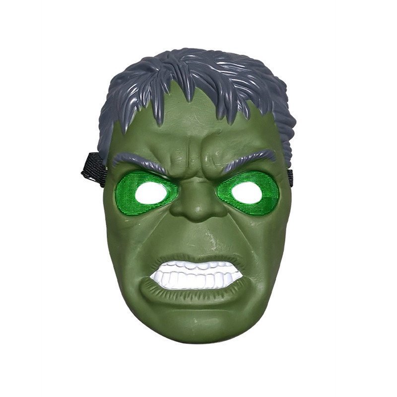 Marvel Topeng Hulk Dengan Lampu Led Untuk Cosplay / Pesta Halloween