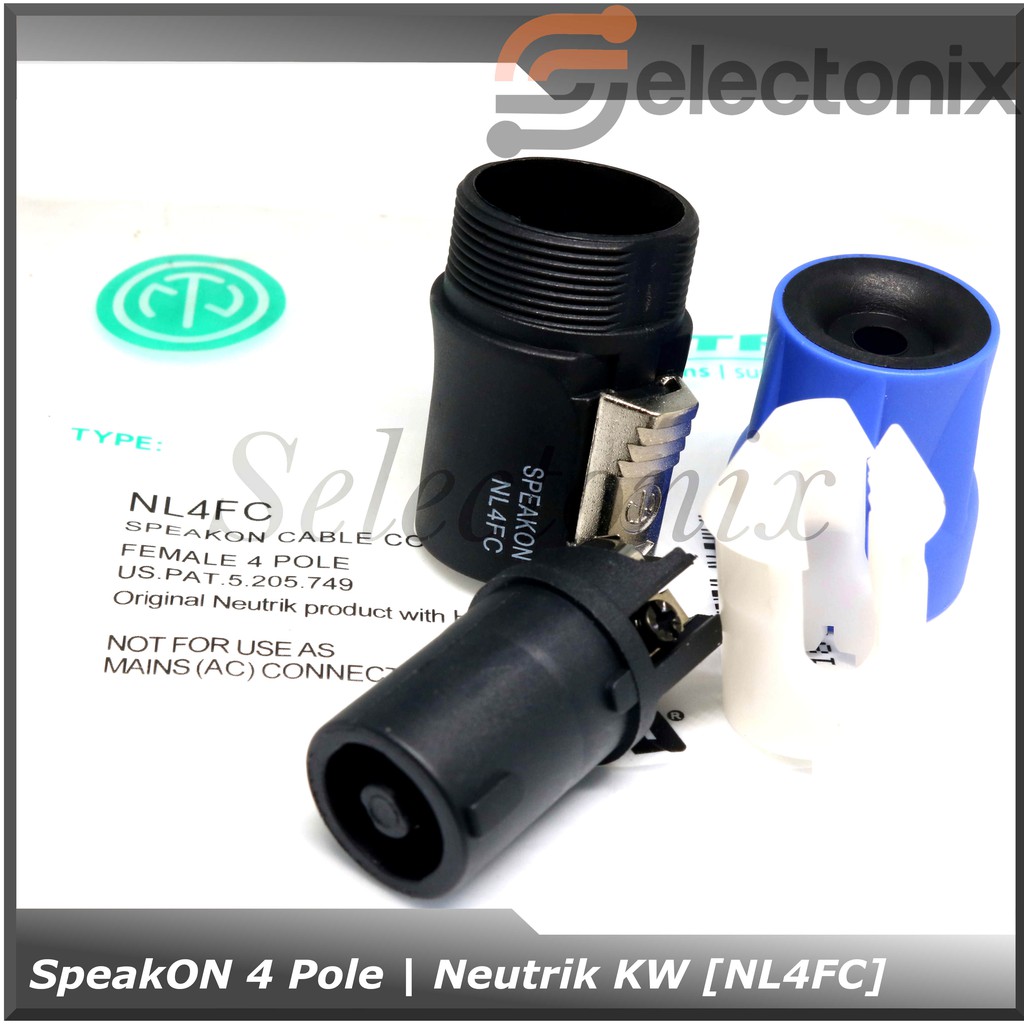 Konektor Audio SpeakON 4 Pole | Neutrik [NL4FC] - Standard