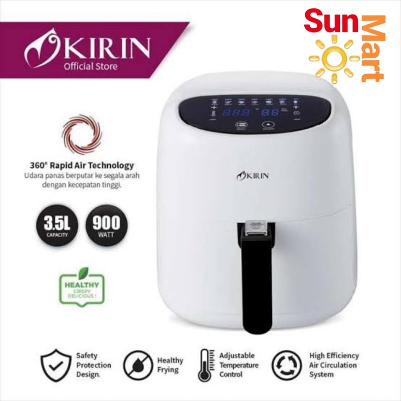 Air Fryer Kirin 3.5L KAF-935 Garansi Resmi Kirin TERMURAH